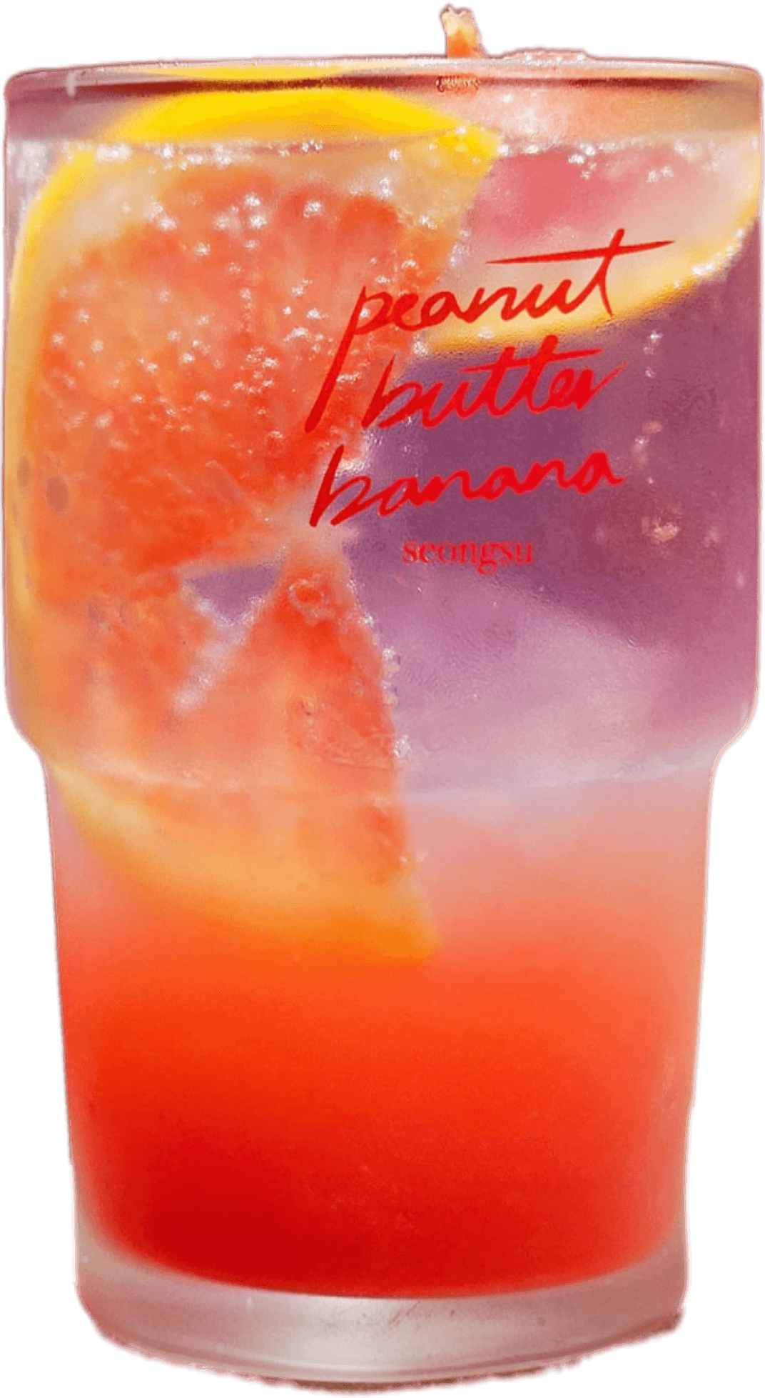 자몽 에이드 — PeanutButterBanana Seongsu cafe drinks